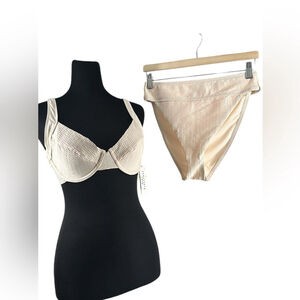 Sanctuary bikini set high waist bikini white sand set Beach vacation sz M NWT